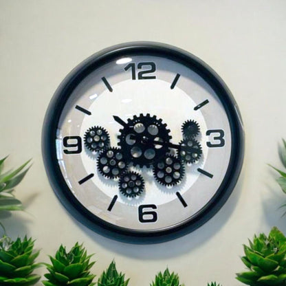 Modern Gear Design Wall Clock