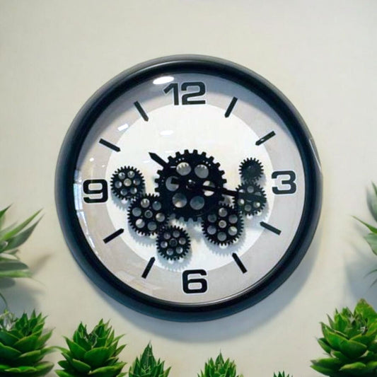 Modern Gear Design Wall Clock