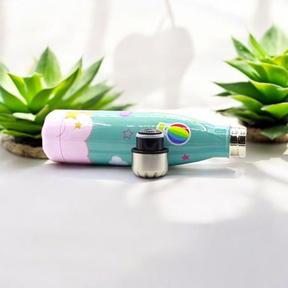 Cute Unicorn Printed Steel Bottle 500ml