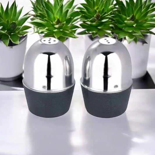 Modern Steel Salt & Pepper Shakers Set