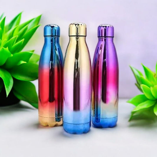 Rainbow Chrome Insulated Water Bottle 500ml