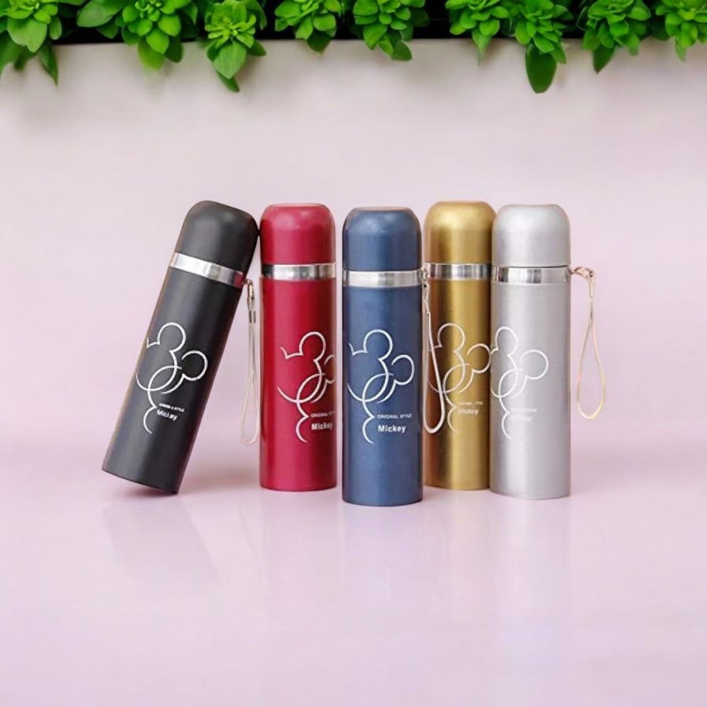 Mickey Print Insulated Travel Bottle 500ml