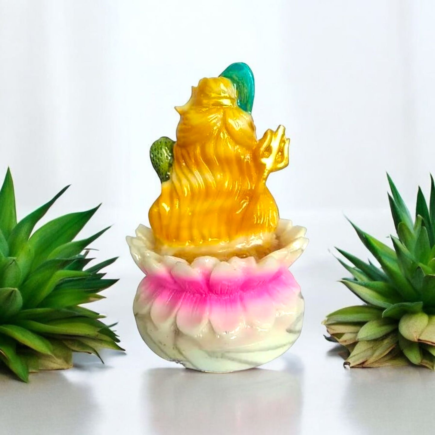 Lord Shiva Idol with Lotus Base