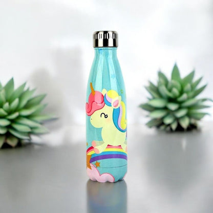 Cute Unicorn Printed Steel Bottle 500ml