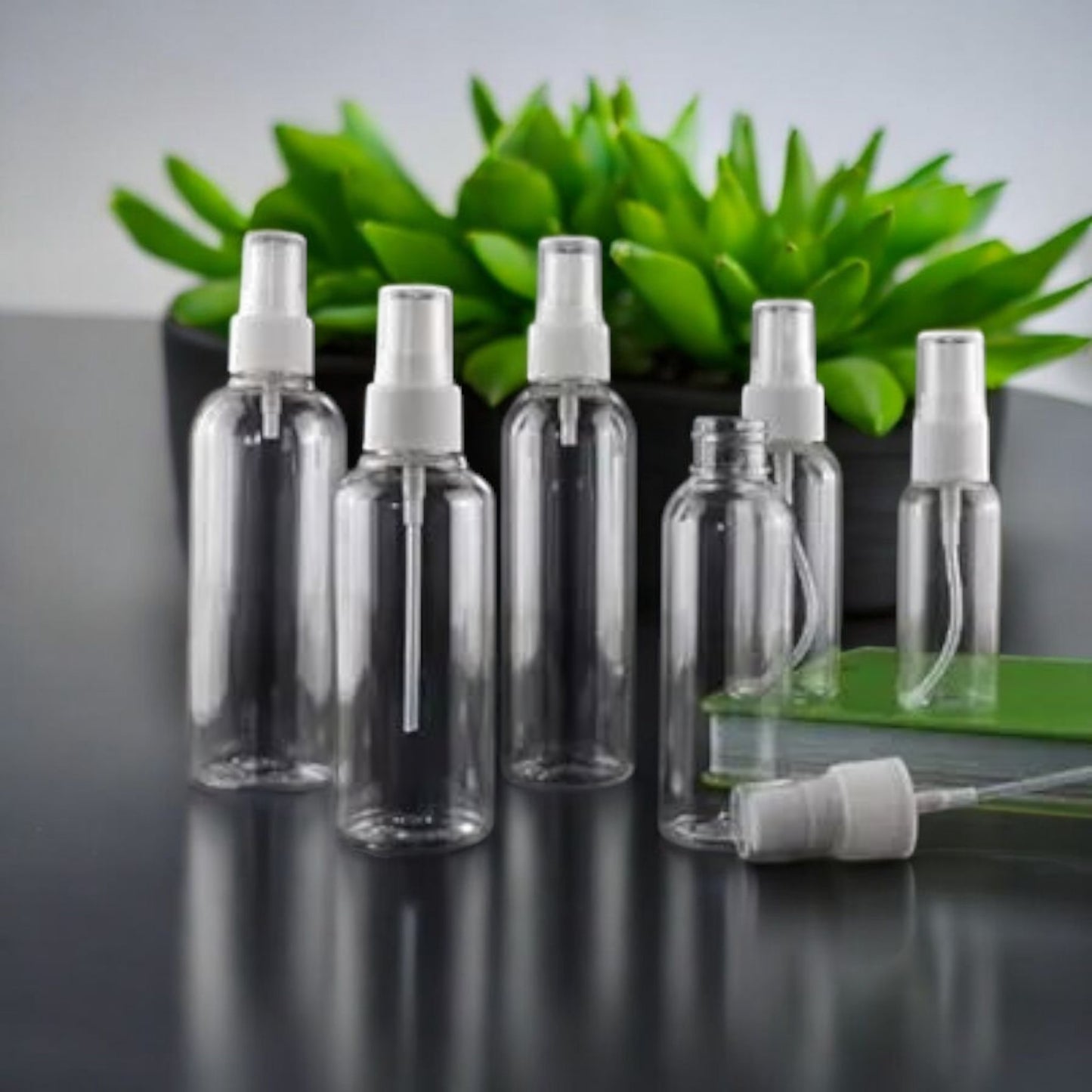 Refillable Clear Travel Spray Bottles Set 50ml