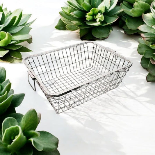 Stainless Steel Rectangular Wire Basket