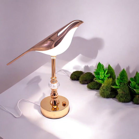 Rose Gold Bird Decorative Lamp