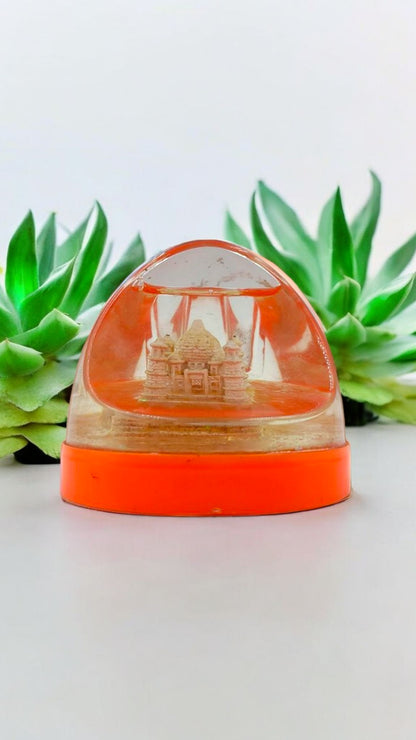 Miniature Taj Mahal Water Dome Souvenir