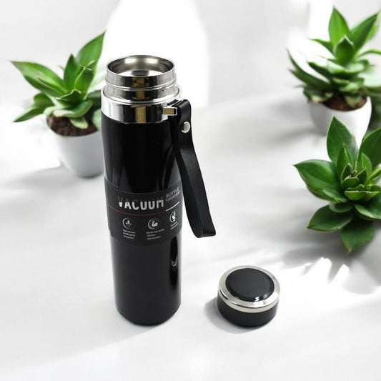 Black Stainless Steel Vacuum Flask Bottle 1000ml