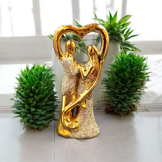 Golden Couple Romantic Figurine