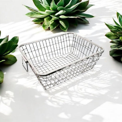 Stainless Steel Rectangular Wire Basket