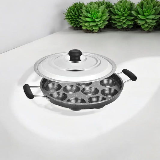 Non Stick Appam Pan with Lid