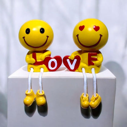 Adorable Love Themed Yellow Figurine