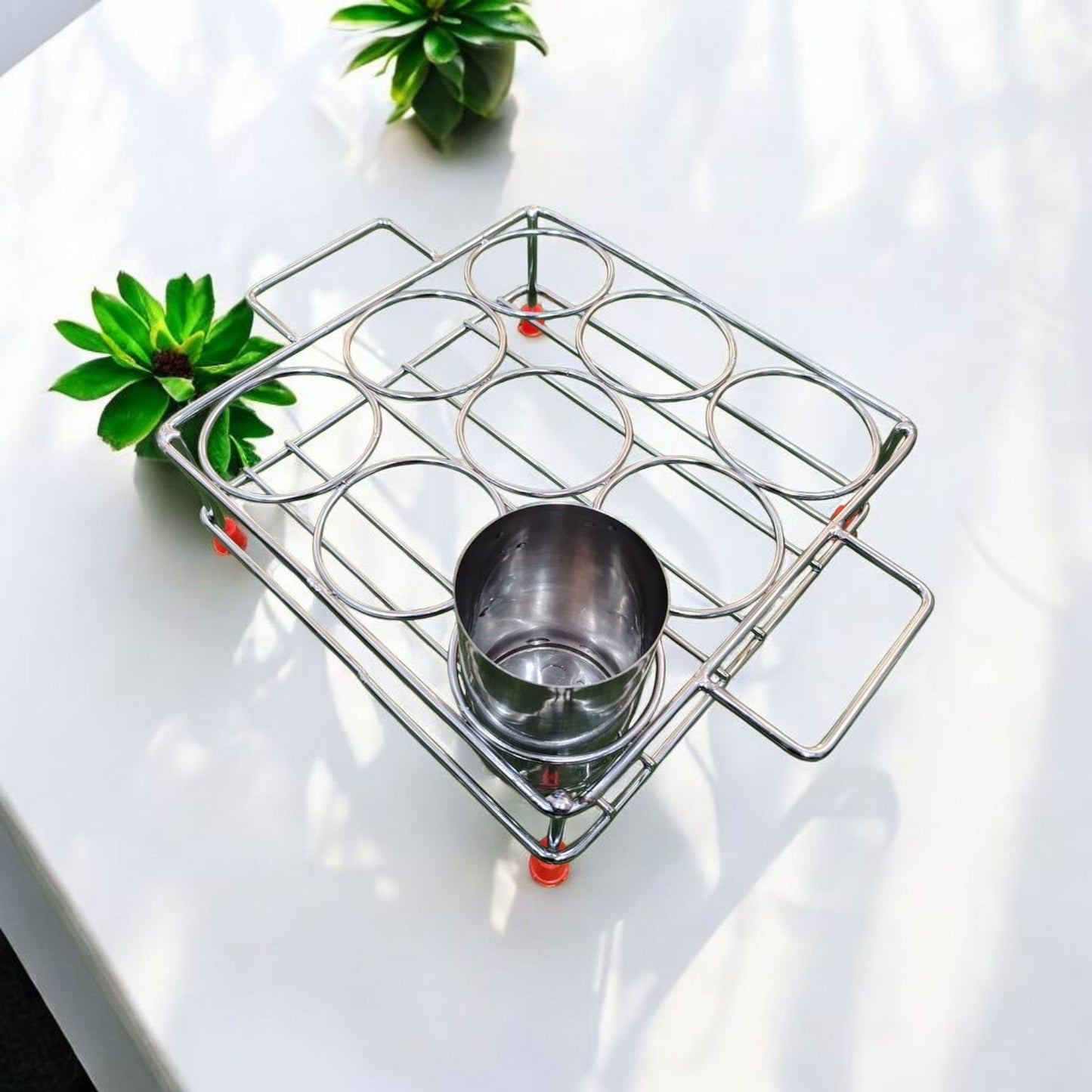 Stainless Steel Glass Stand
