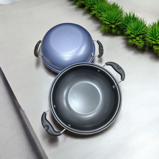 Non Stick Deep Kadhai with Cool Touch Handles