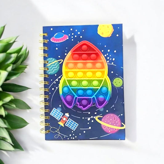 Fun Rocket Pop It Notebook