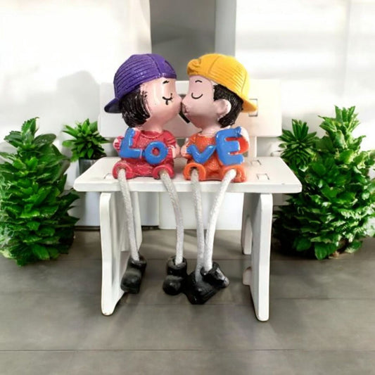 Adorable Couple Love Figurine Set