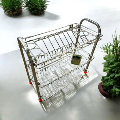 Stainless Steel 3-Tier Dish Drainer Rack