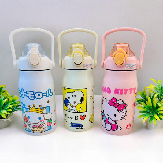 Cartoon Print Water Bottle for Kids 500ml