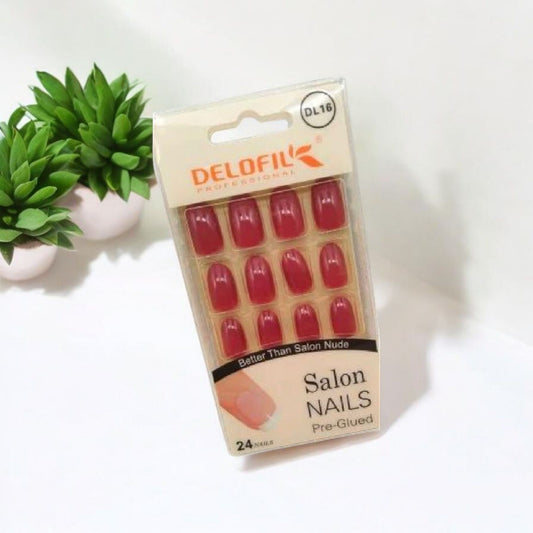 Pre Glued Salon Style Press On Nails