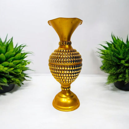 Elegant Golden Decorative Flower Vase