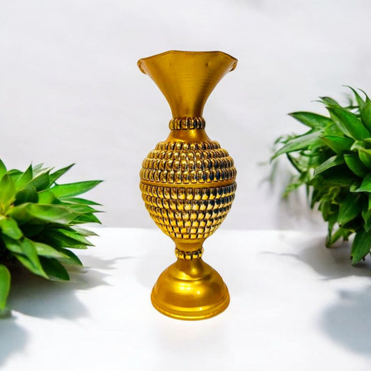 Elegant Golden Decorative Flower Vase