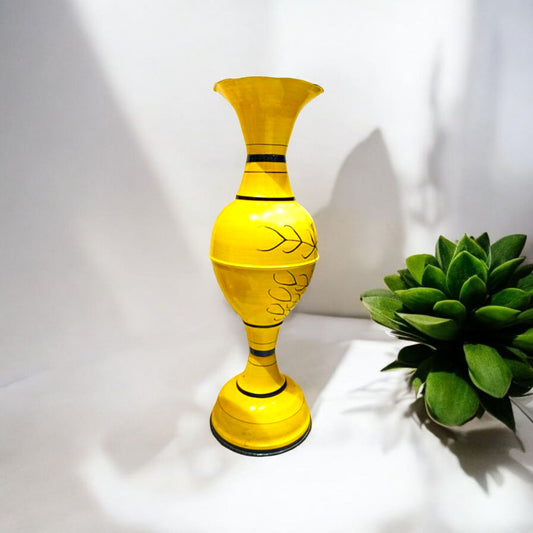 Bright Yellow Decorative Vase