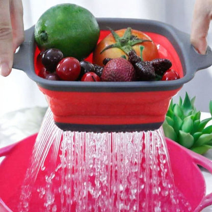 Collapsible Silicone Fruit & Veg Strainer