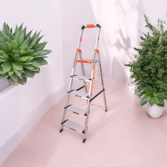 Aluminum 5-Step Folding Ladder