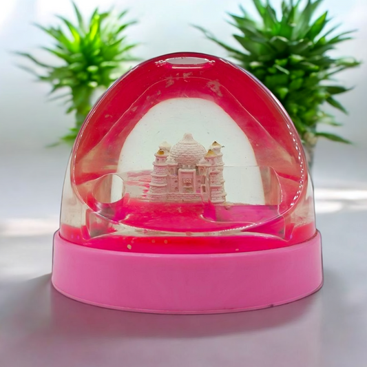 Miniature Taj Mahal Water Dome Souvenir