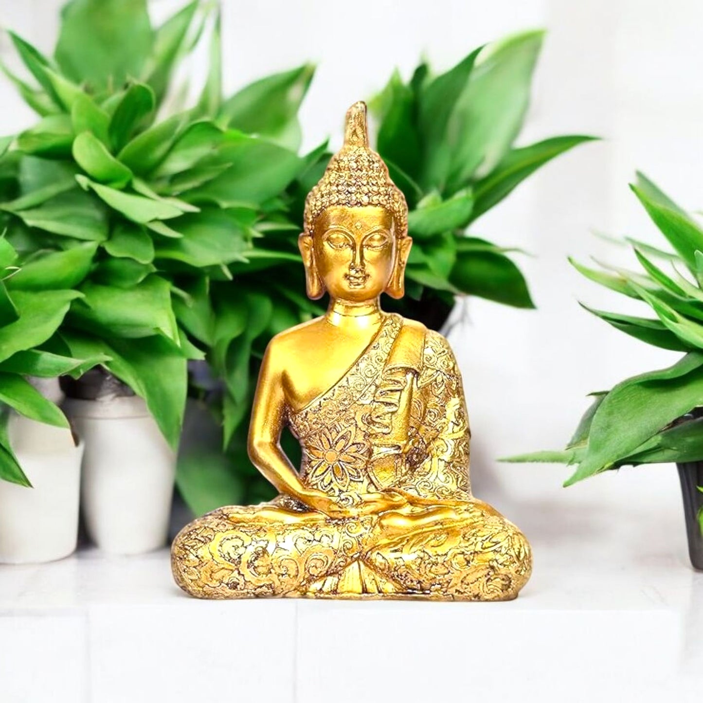 Golden Buddha Statue Home Decor