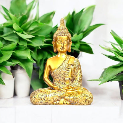 Golden Buddha Statue Home Decor