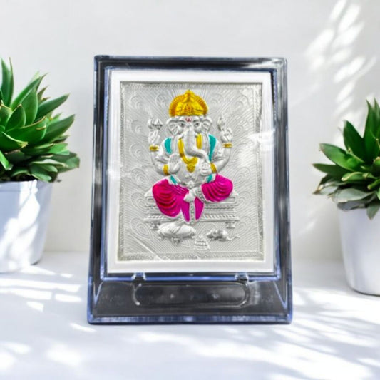 Ganesha Silver Photo Frame