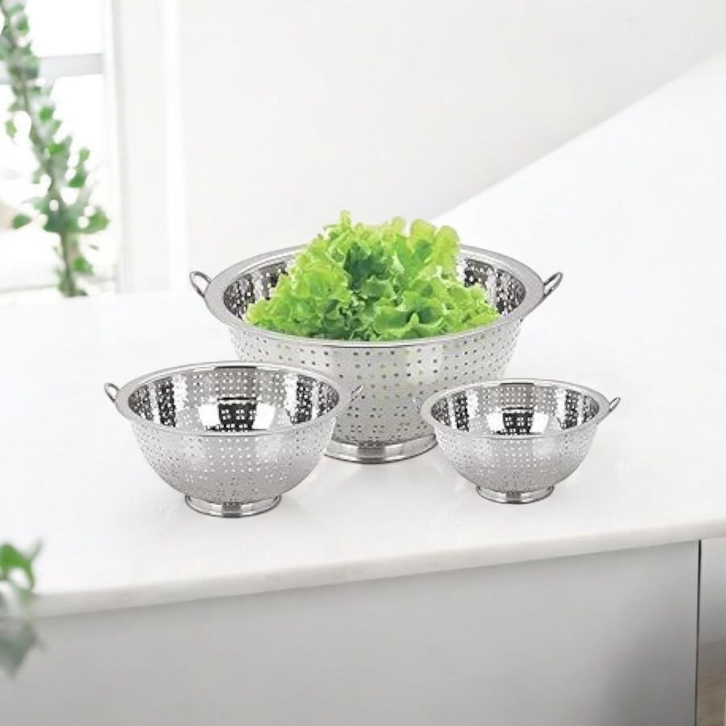 Stainless Steel Kitchen Colander Bowl